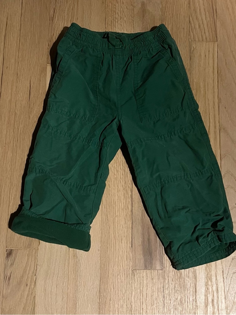 Gymboree green fleece lined pants 18-24 mths